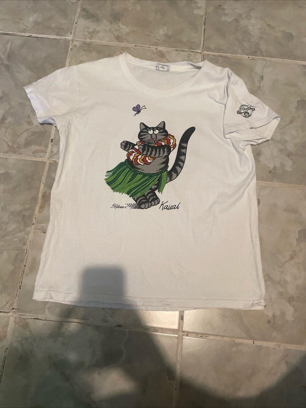 VTG Crazy Shirts B. Kliban Hula Cat Hawaii Women’s M T-Shirt Kliban Cat